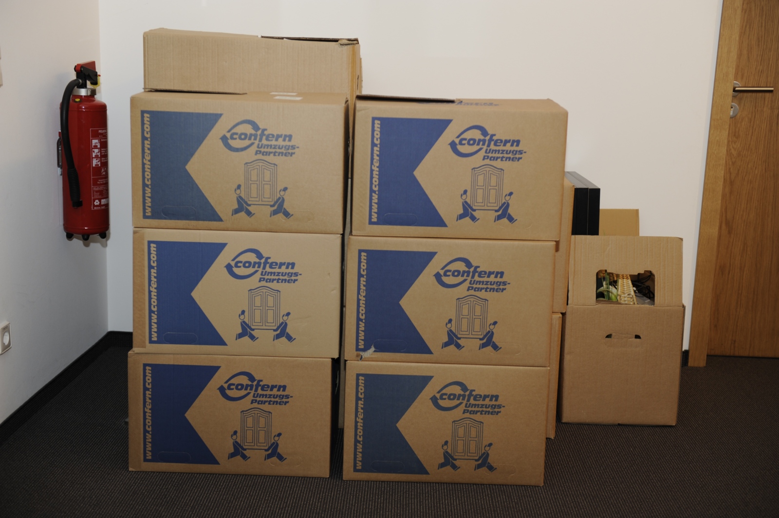 Kartons, Umzugskartons,  Stapel, packen, Ex-Bild-DB-ID: 8453