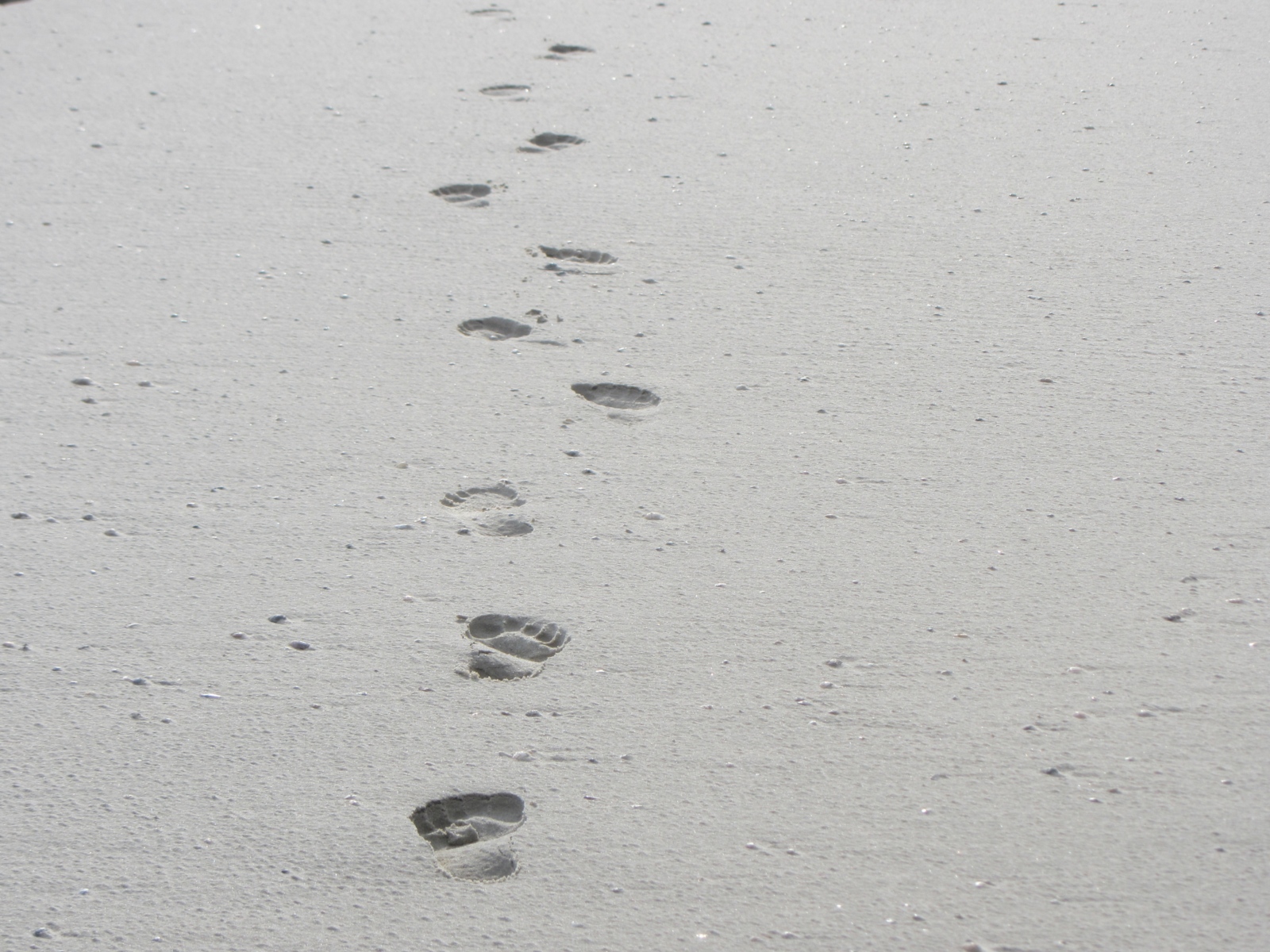 Fußspuren im Sand