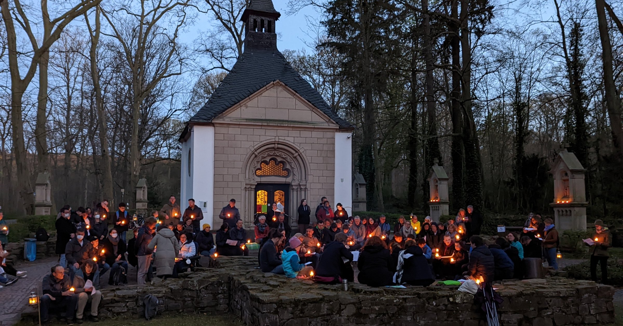 Osternachtfeier der KjG an der Waldkapelle St