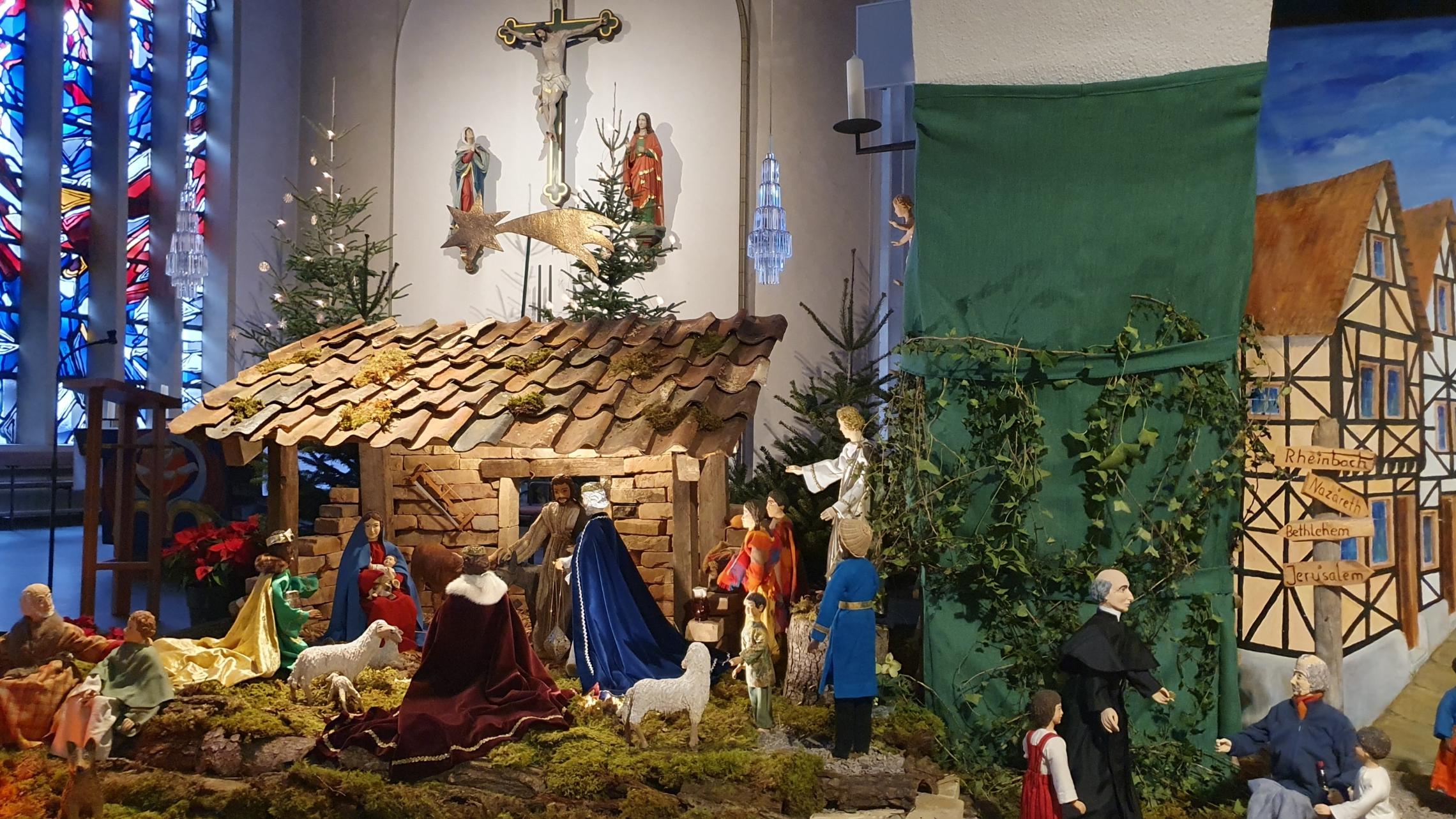 Weihnachtskrippe mit den Hl Drei Königen