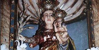 Muttergottes mit den blühenden Lilien