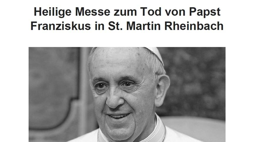 Pabst Franziskus Messe